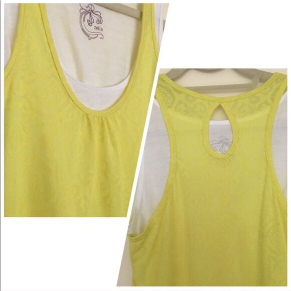— Zella — Soft Yellow Active Tank Size Small - Picture 4 of 8
